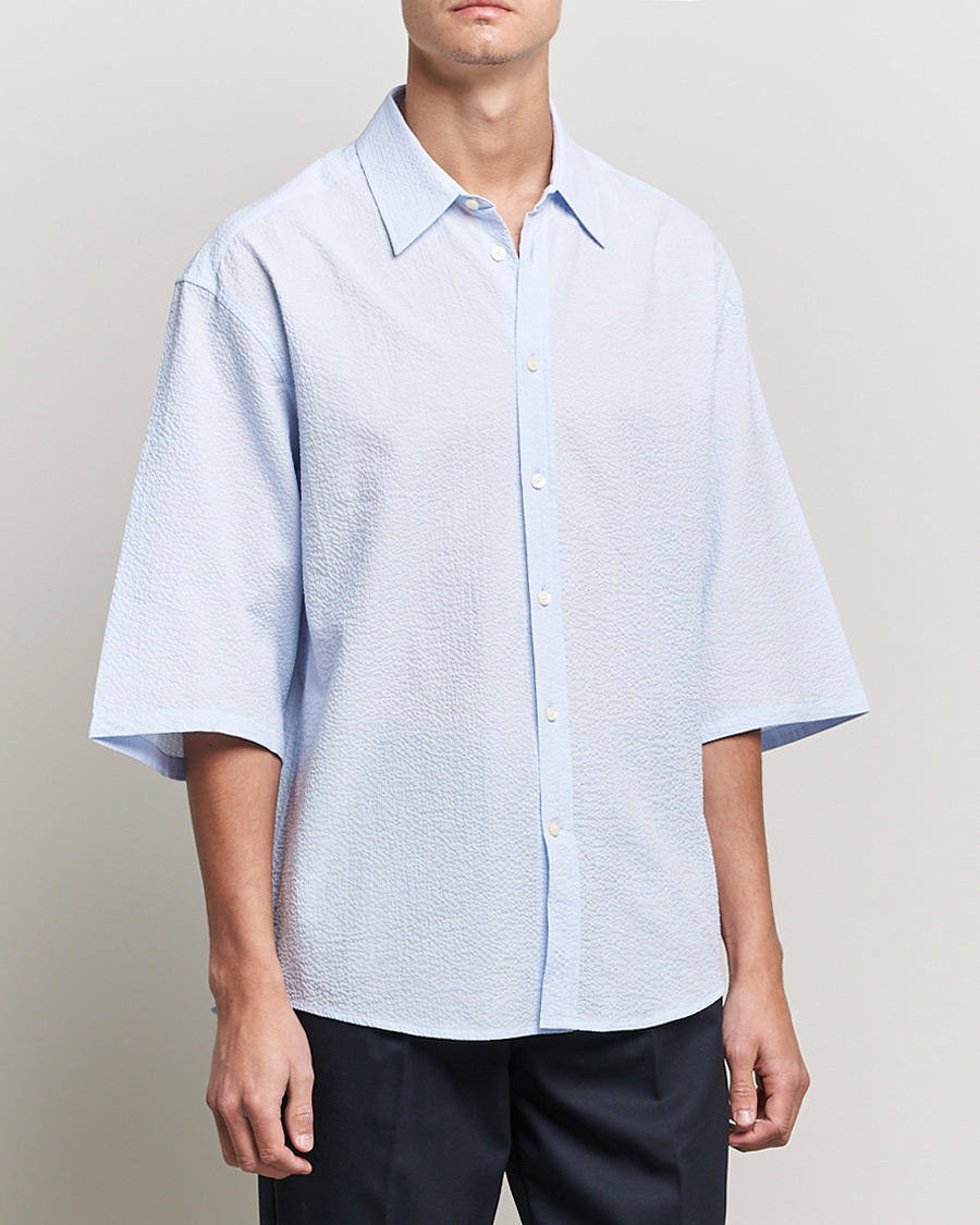 Hombres | Camisas | Tiger of Sweden | Kevin Short Sleeve Shirt Light blue