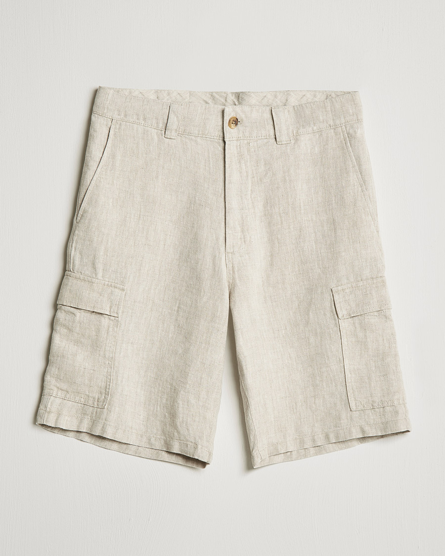 Hombres | Pantalones cortos | NN07 | Arnie Cargo Linen Shorts Oat