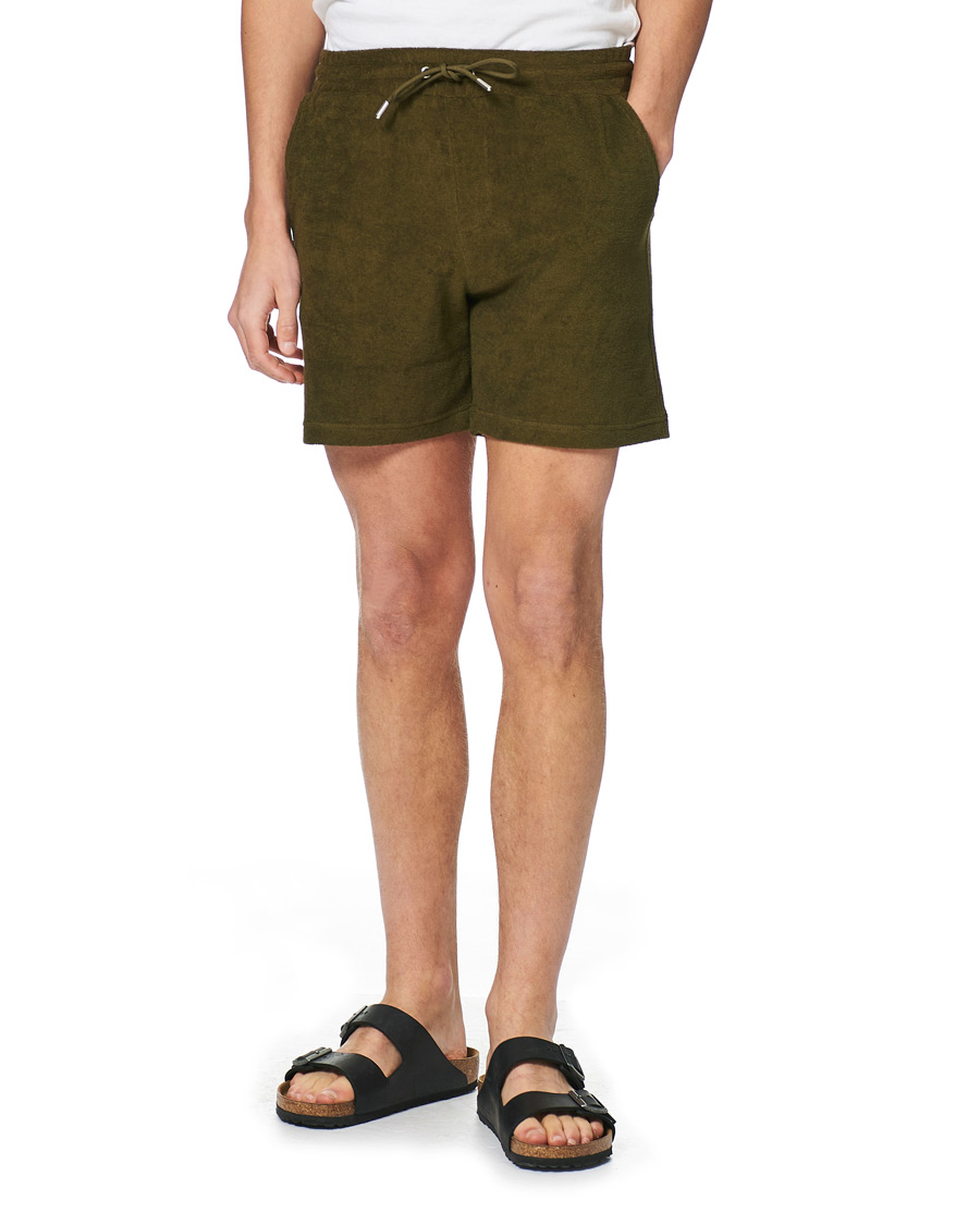 Hombres | Pantalones cortos | NN07 | Cameron Terry Shorts Dark Olive