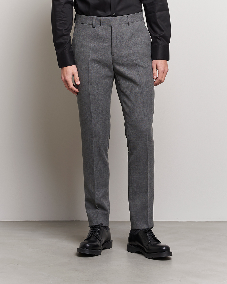 Hombres | Pantalones | J.Lindeberg | Grant Active Hopsack Pants Grey Melange