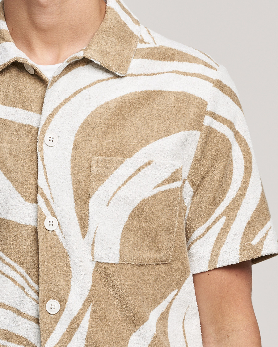 Hombres | Camisas | J.Lindeberg | BillyToweling Jacquard Shirt Safari Beige