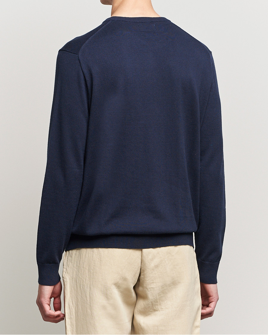 Hombres | Jerséis y prendas de punto | Polo Ralph Lauren | Cotton/Cashmere Crew Neck Pullover Hunter Navy
