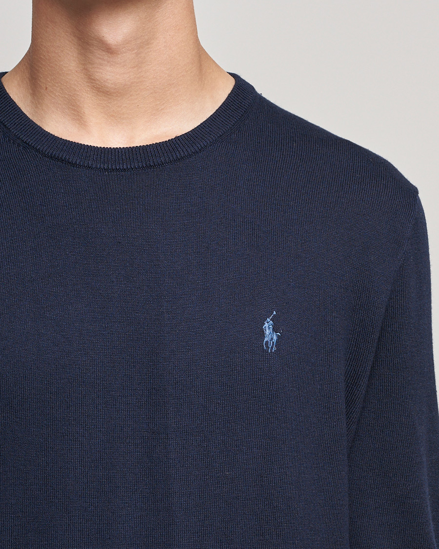Hombres | Jerséis y prendas de punto | Polo Ralph Lauren | Cotton/Cashmere Crew Neck Pullover Hunter Navy