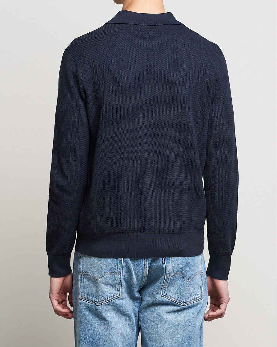 Hombres | Jerséis y prendas de punto | Polo Ralph Lauren | Textured Knitted Polo Navy