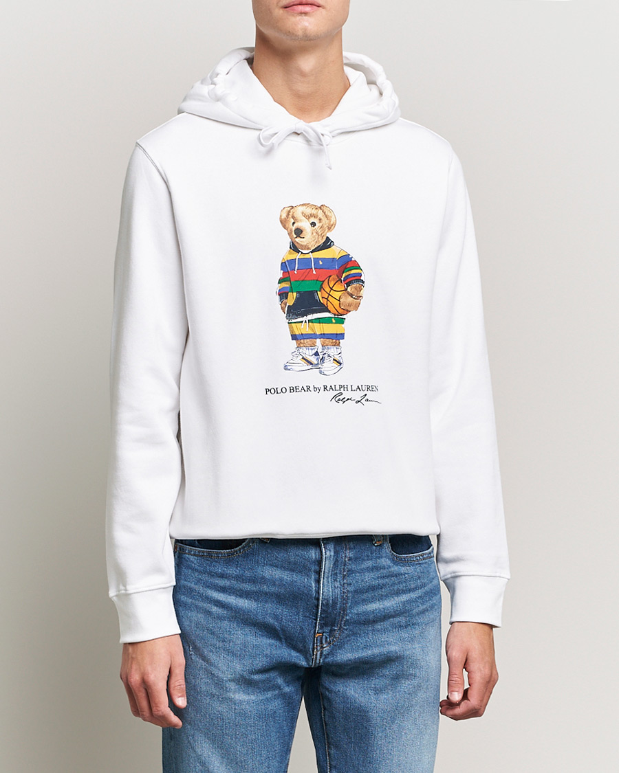 Hombres | Jerséis y prendas de punto | Polo Ralph Lauren | Printed Active Bear Hoodie White