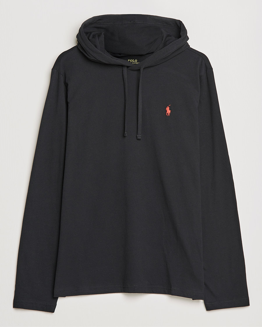 Hombres | Jerséis y prendas de punto | Polo Ralph Lauren | Long Sleeve Hooded T-Shirt Polo Black