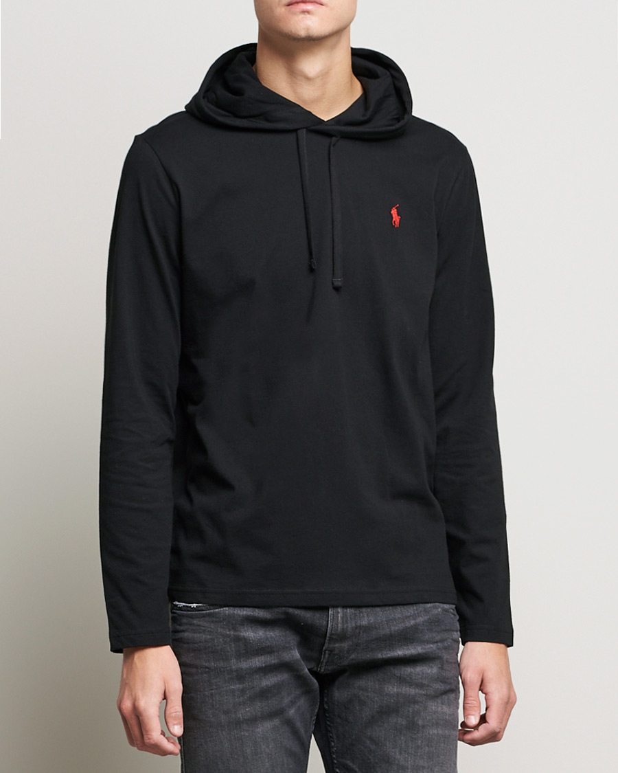 Hombres | Jerséis y prendas de punto | Polo Ralph Lauren | Long Sleeve Hooded T-Shirt Polo Black