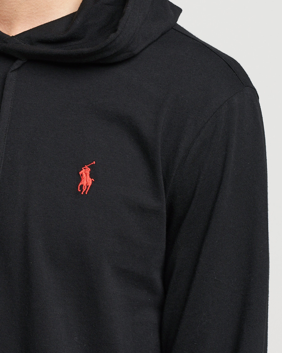 Hombres | Jerséis y prendas de punto | Polo Ralph Lauren | Long Sleeve Hooded T-Shirt Polo Black