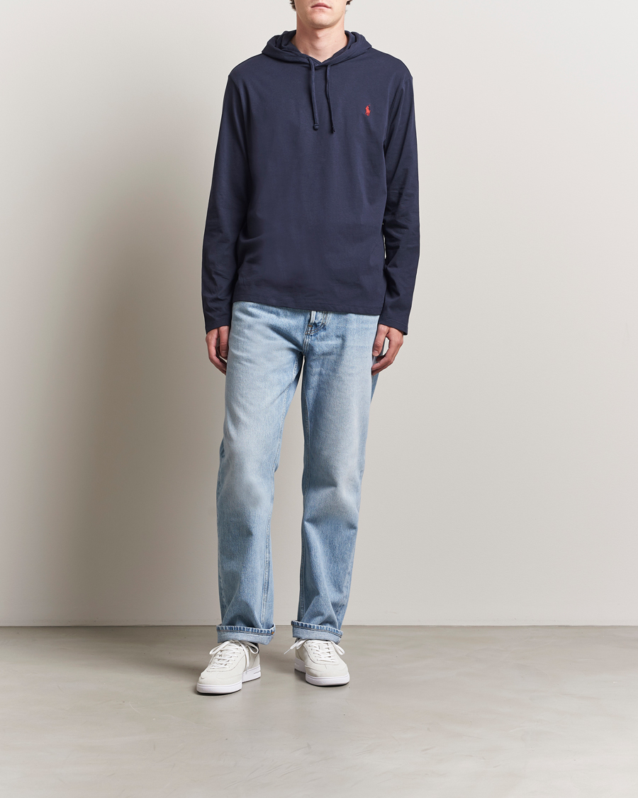 Hombres | Jerséis y prendas de punto | Polo Ralph Lauren | Long Sleeve Hooded T-Shirt Ink