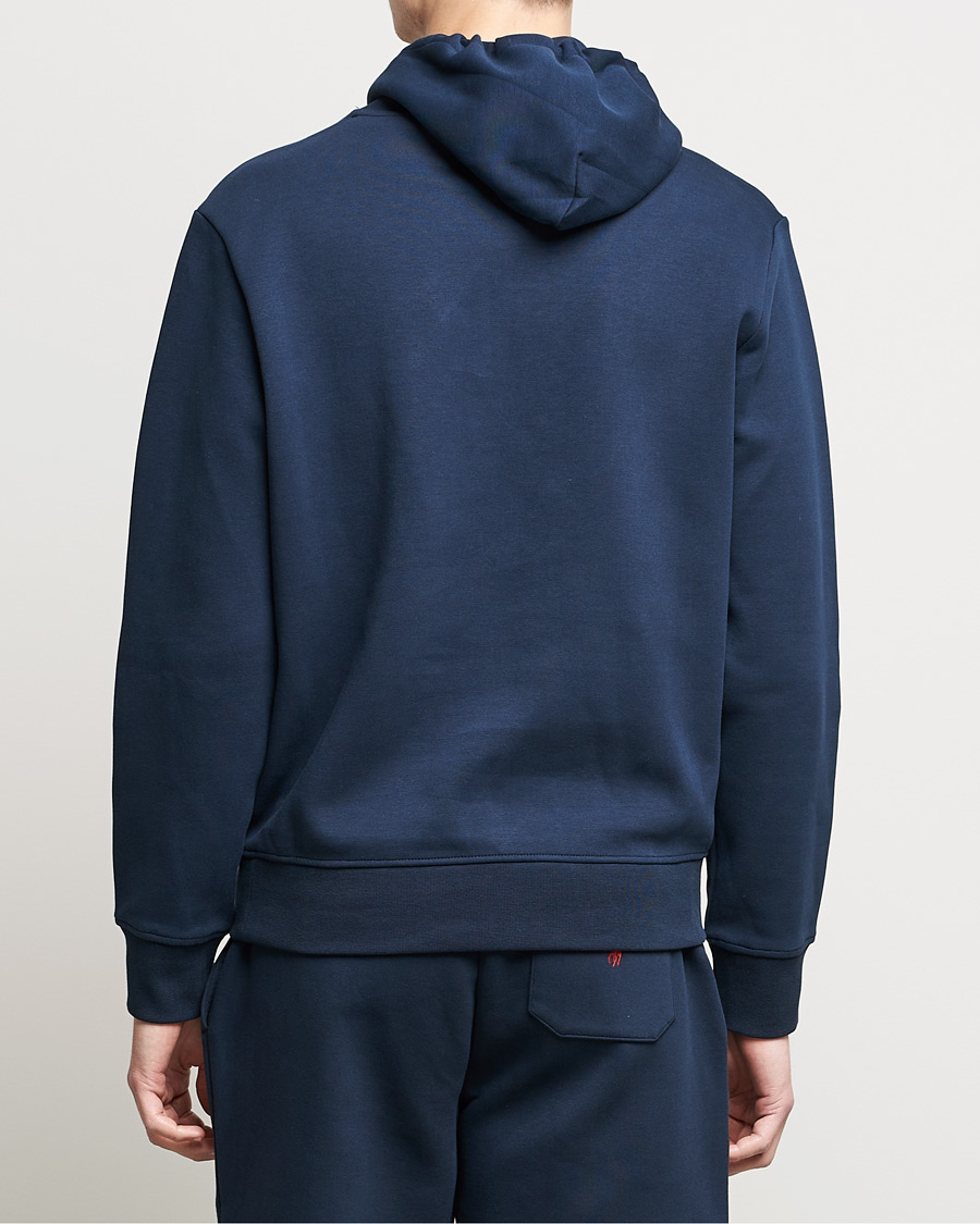 Hombres | Jerséis y prendas de punto | Polo Ralph Lauren | Double Knit Paisley Retro Logo Hoodie Aviator Navy