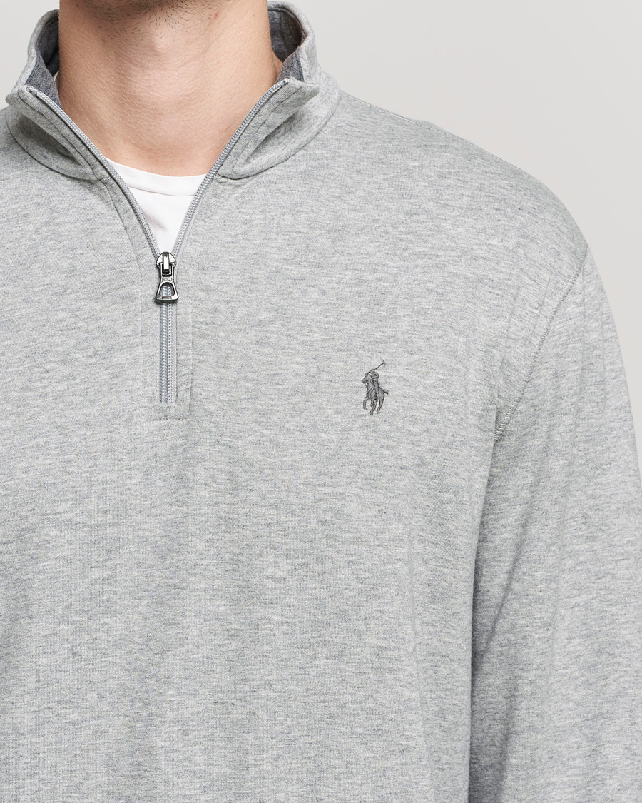 Hombres | Jerséis y prendas de punto | Polo Ralph Lauren | Double Knit Half-Zip Sweater Andover Heather