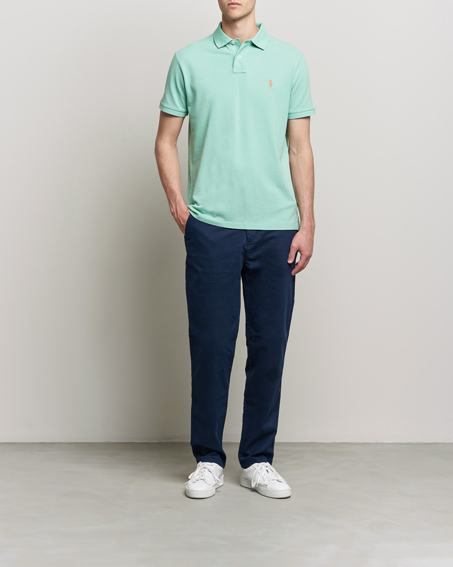 Hombres | Polos | Polo Ralph Lauren | Custom Slim Fit Polo Celadon Green
