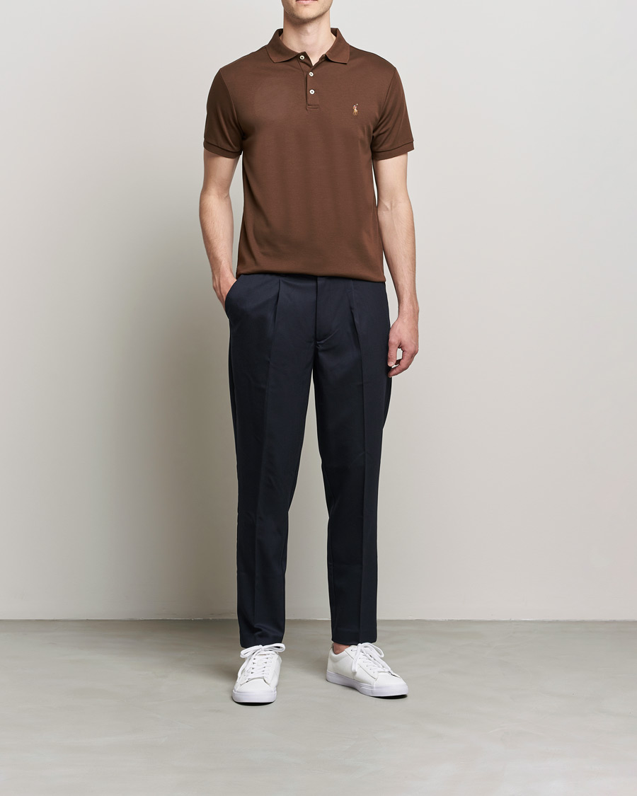 Hombres | Polos | Polo Ralph Lauren | Luxury Pima Cotton Polo American Brown