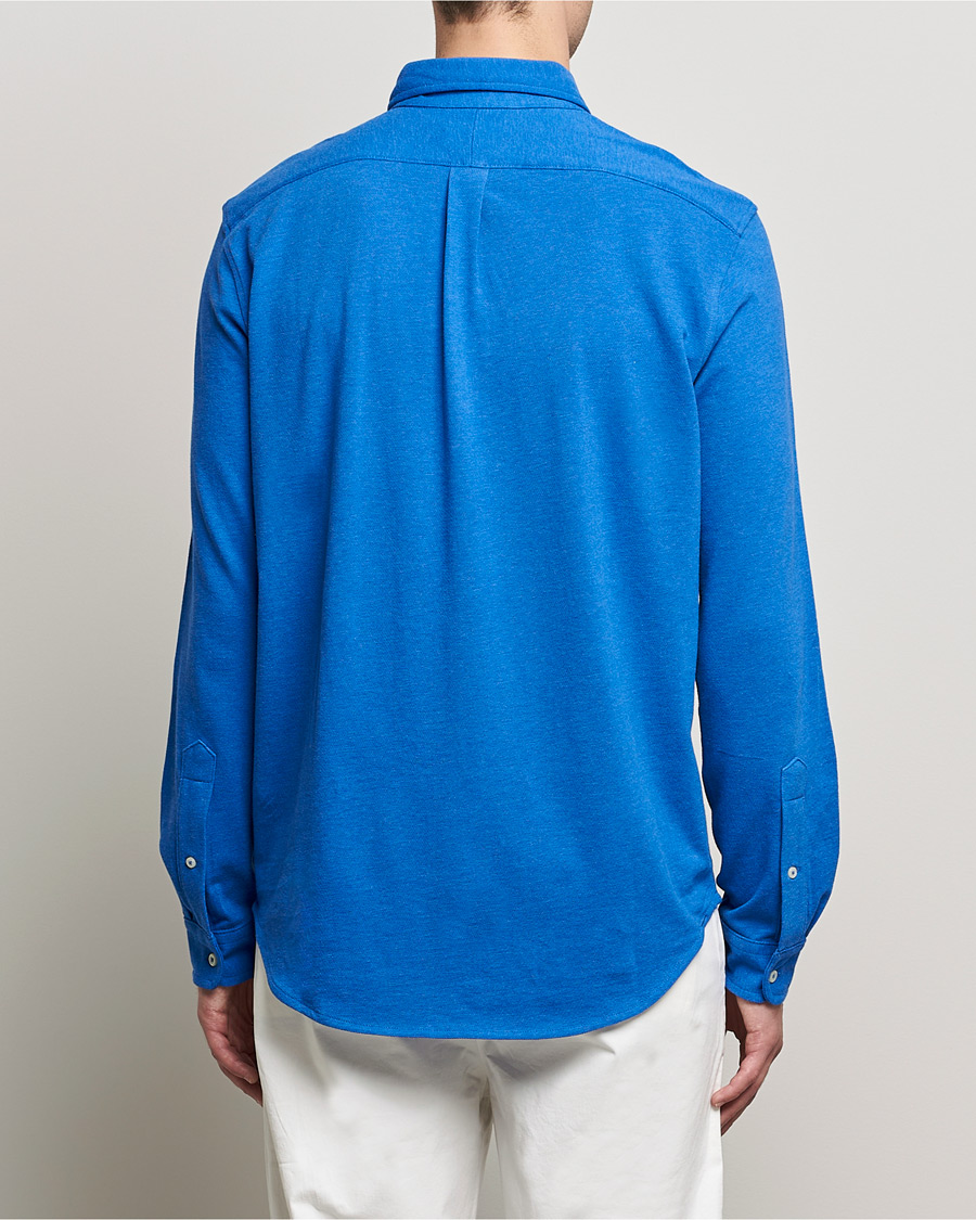 Hombres | Camisas | Polo Ralph Lauren | Featherweight Mesh Shirt Dockside Blue Heather