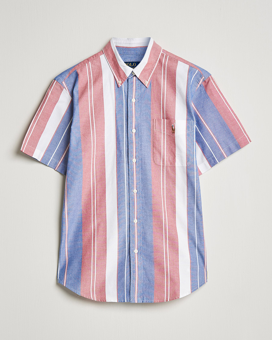 Hombres | Camisas | Polo Ralph Lauren | Custom Fit Oxford Short Sleeve Striped Shirt Multi