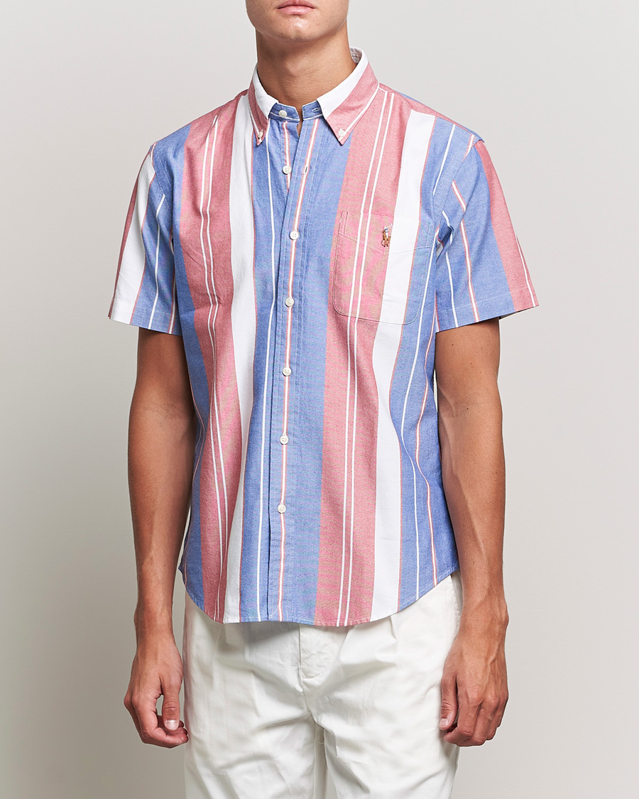 Hombres | Camisas | Polo Ralph Lauren | Custom Fit Oxford Short Sleeve Striped Shirt Multi