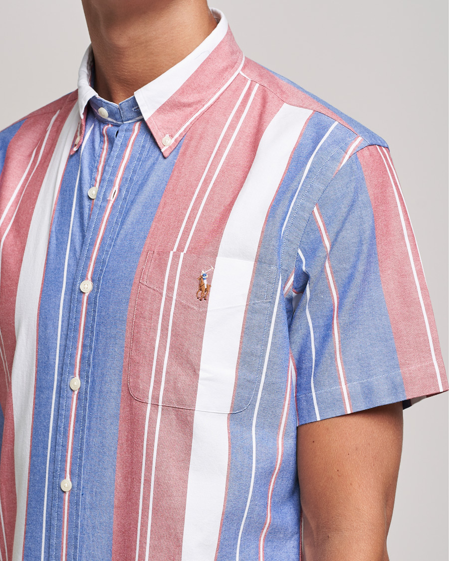 Hombres | Camisas | Polo Ralph Lauren | Custom Fit Oxford Short Sleeve Striped Shirt Multi
