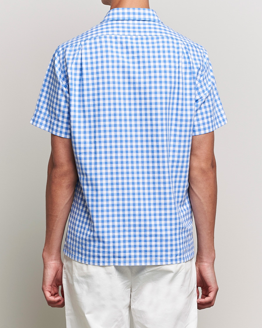 Hombres | Camisas | Polo Ralph Lauren | Short Sleeve Resort Collar Checked Shirt Blue/White