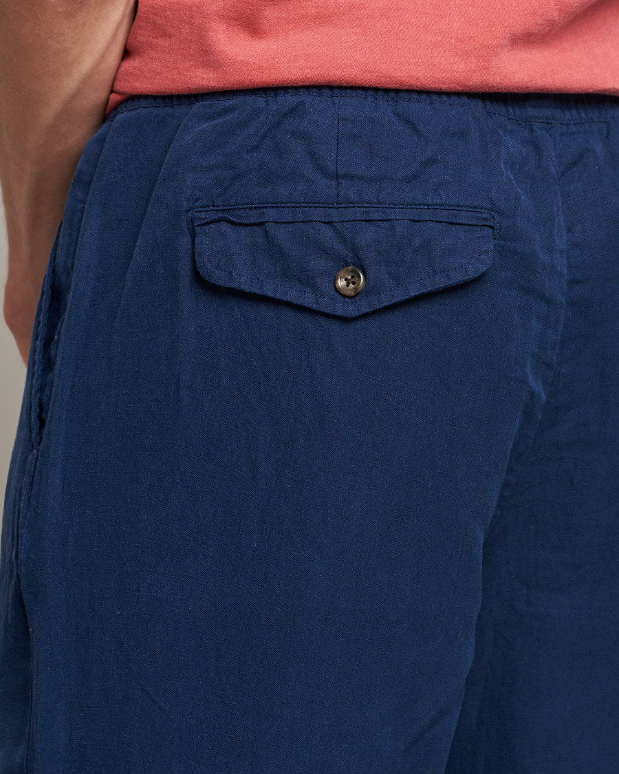 Hombres | Pantalones | Polo Ralph Lauren | Linen/Silk Drawstring Trousers Newport Navy