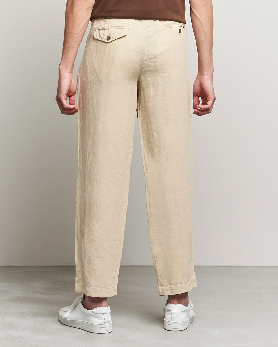 Hombres | Pantalones | Polo Ralph Lauren | Linen/Silk Drawstring Trousers Tallow Cream