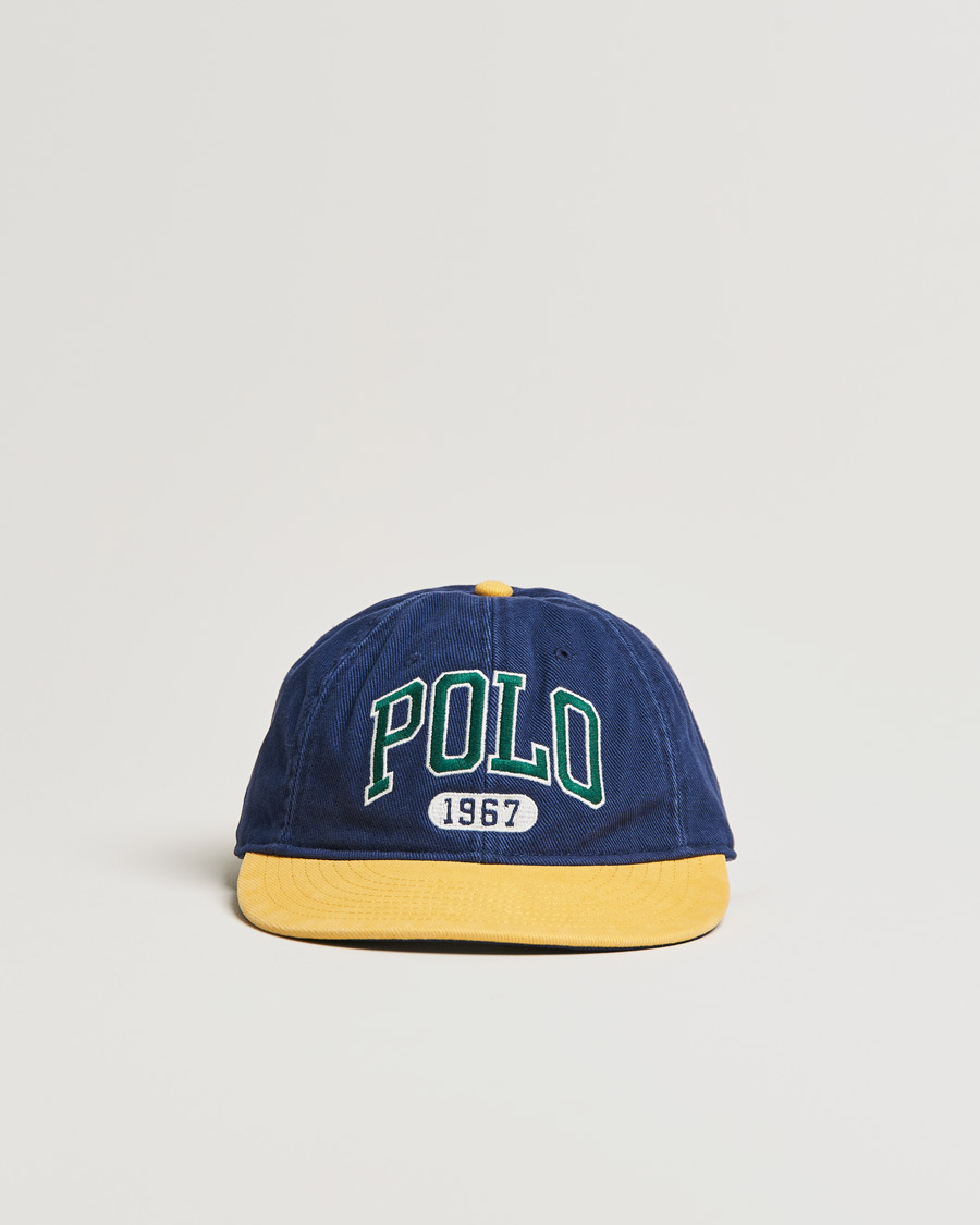 Hombres | Polo Ralph Lauren Retro Cotton/Twill Cap Newport Navy/Gold | Polo Ralph Lauren | Retro Cotton/Twill Cap Newport Navy/Gold