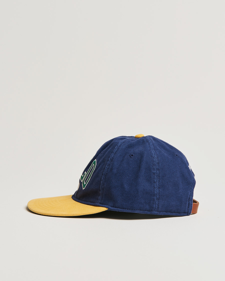 Hombres | Polo Ralph Lauren Retro Cotton/Twill Cap Newport Navy/Gold | Polo Ralph Lauren | Retro Cotton/Twill Cap Newport Navy/Gold