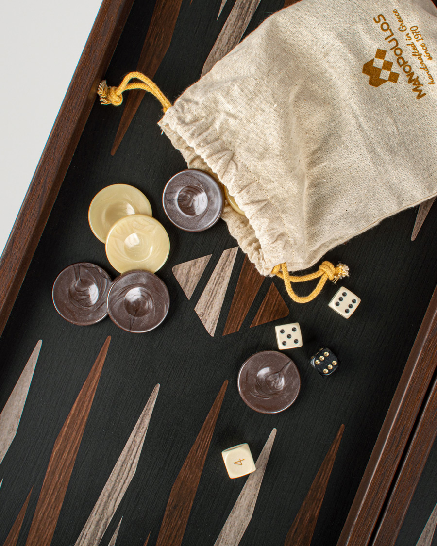 Hombres |  | Manopoulos | Wooden Creative Minimalistic Backgammon 