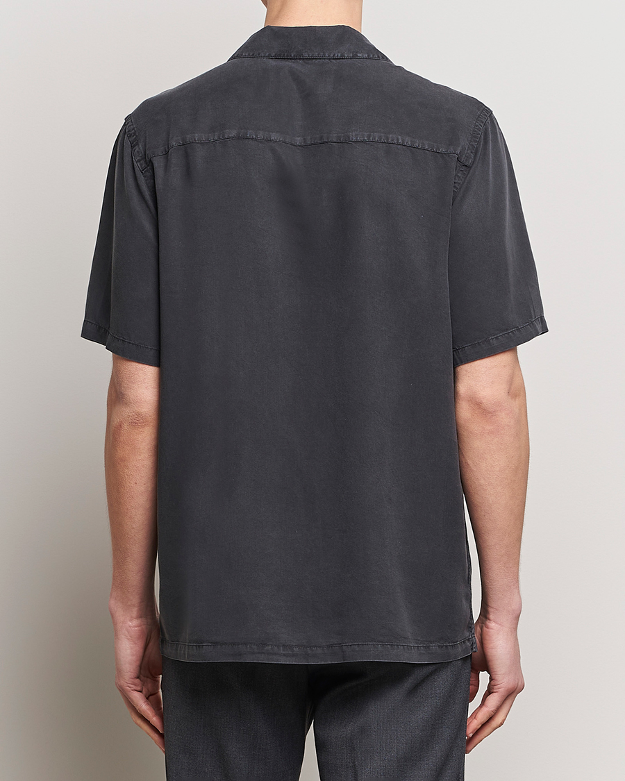 Hombres | Camisas | A Day's March | Yamu Lyocell Shirt Off Black
