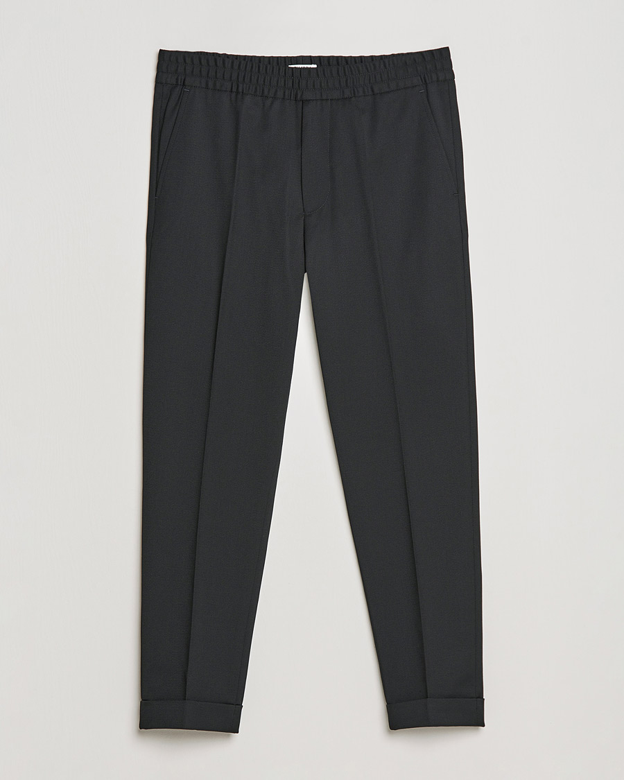 Hombres | Pantalones | Filippa K | Terry Cropped Trousers Black