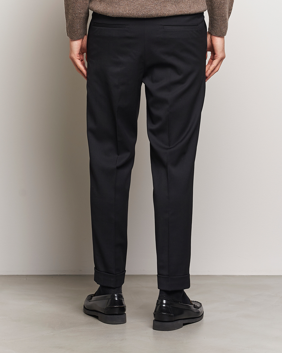 Hombres | Pantalones | Filippa K | Terry Cropped Trousers Black