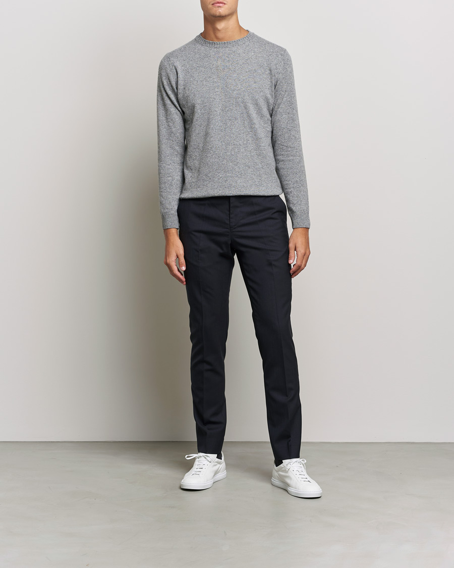 Hombres | Pantalones | Filippa K | Liam Cool Wool Slacks Dark Navy