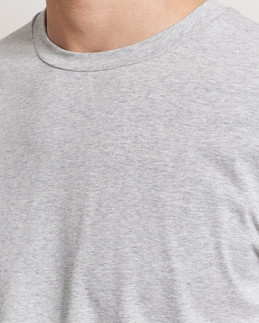 Hombres | Camisetas | Filippa K | Soft Lycra Tee Light Grey Melange