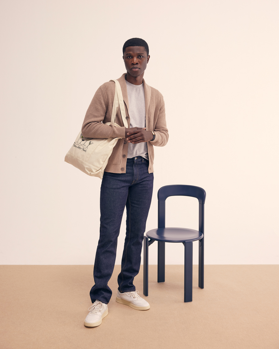 Hombres | Camisetas | Filippa K | Soft Lycra Tee Light Grey Melange