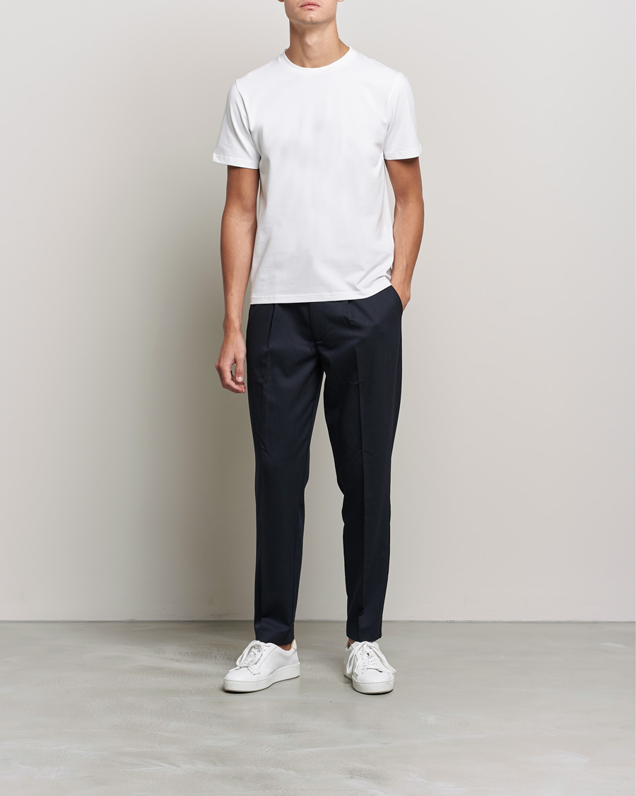 Hombres | Camisetas | Filippa K | Stretch Cotton Tee White