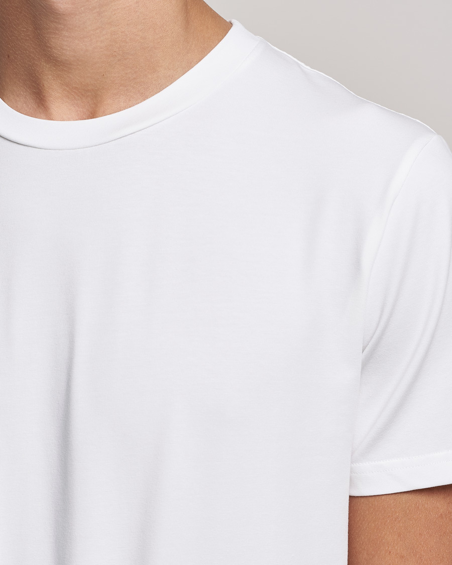 Hombres | Camisetas | Filippa K | Stretch Cotton Tee White