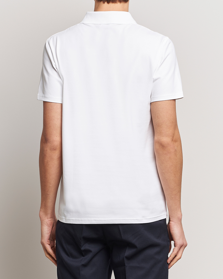 Hombres | Polos | Filippa K | Soft Lycra Polo Tee White