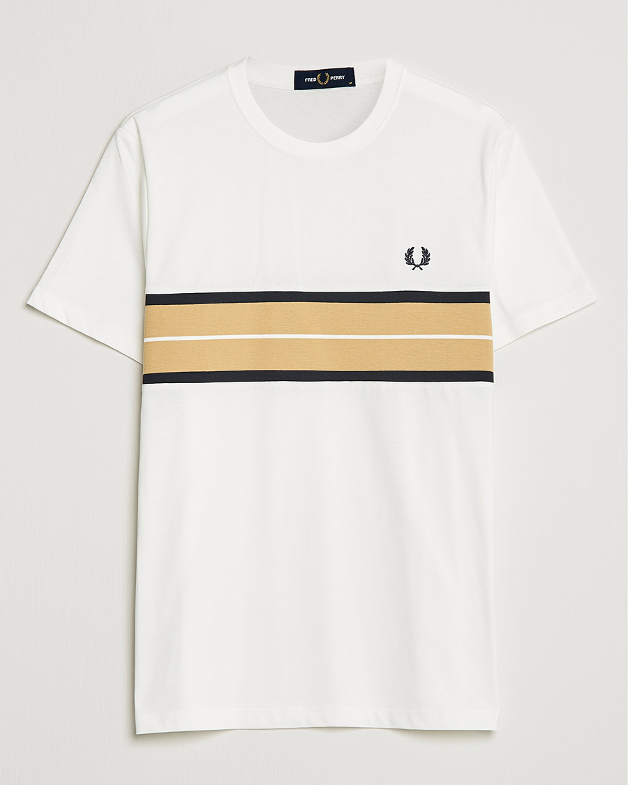 Hombres | Camisetas | Fred Perry | Tram Line Pannel Tee Snow White