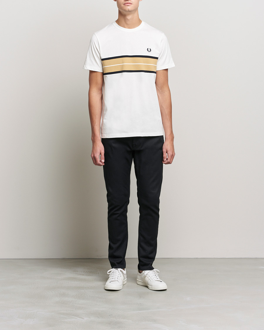 Hombres | Camisetas | Fred Perry | Tram Line Pannel Tee Snow White