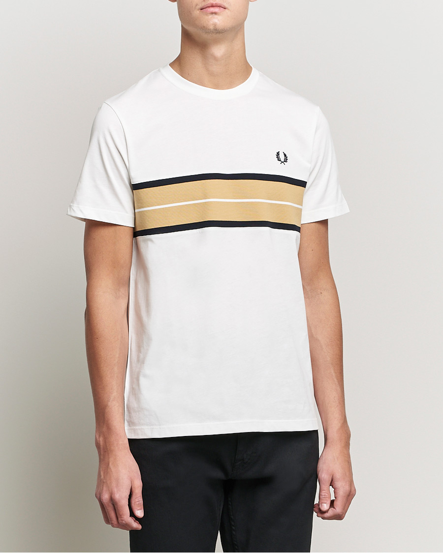 Hombres | Camisetas | Fred Perry | Tram Line Pannel Tee Snow White