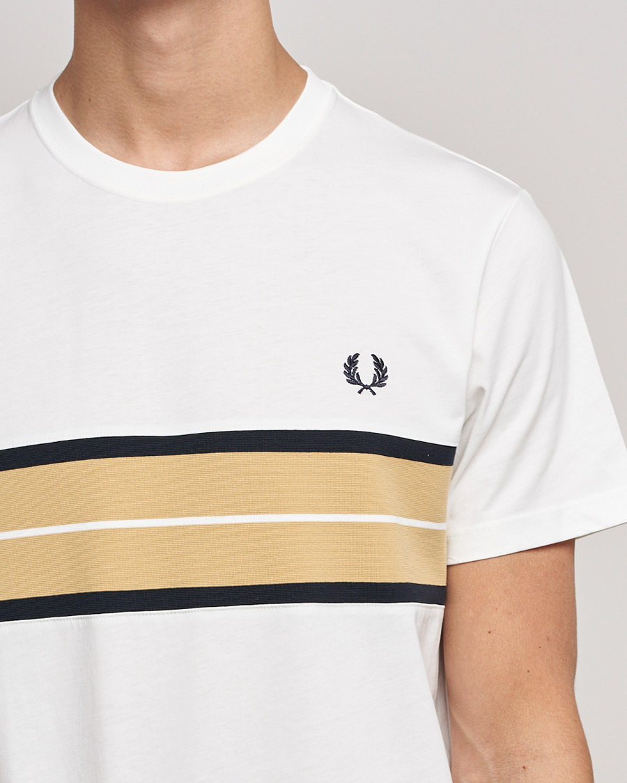 Hombres | Camisetas | Fred Perry | Tram Line Pannel Tee Snow White