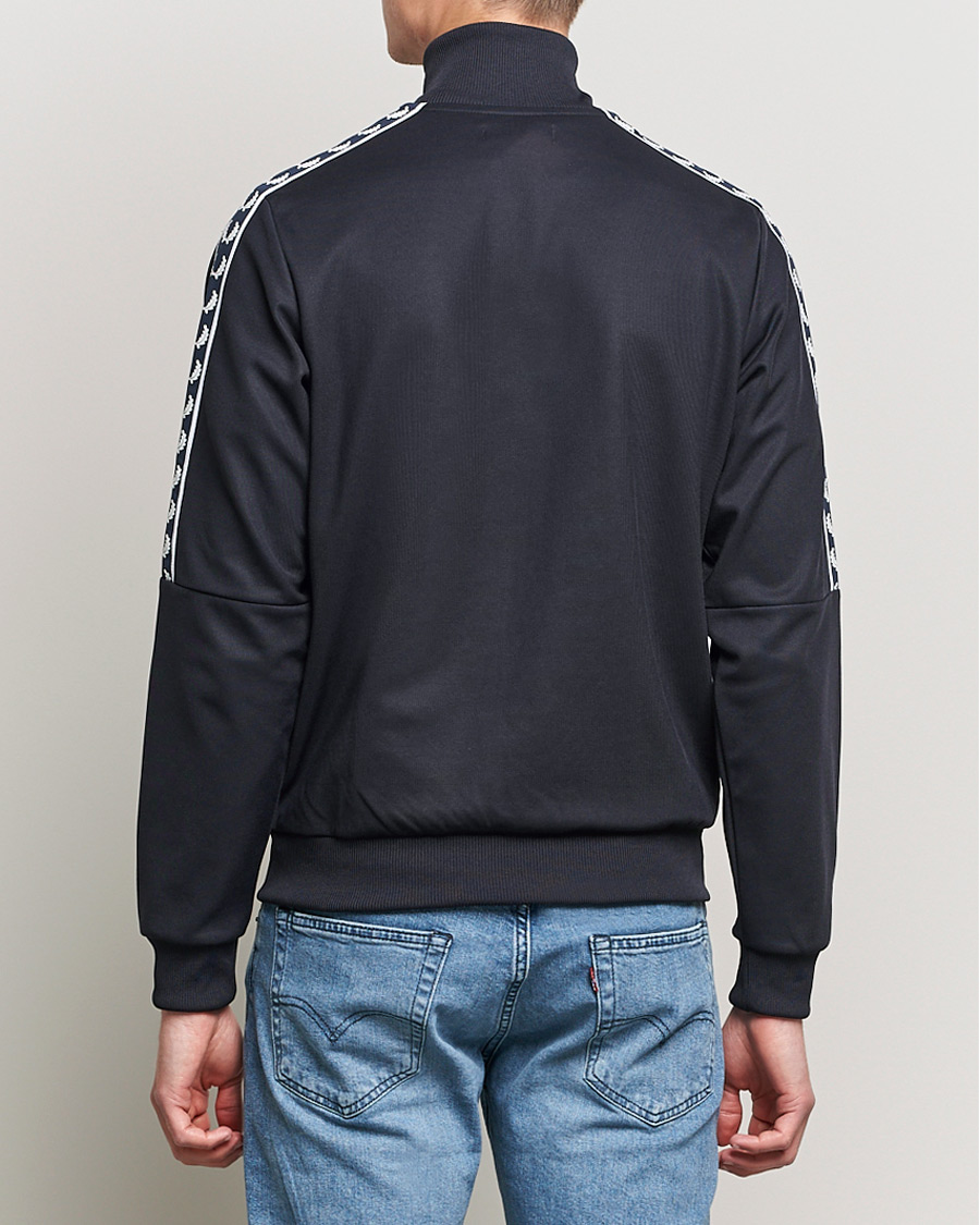 Hombres | Jerséis y prendas de punto | Fred Perry | Pannel Taped Track Jacket Navy