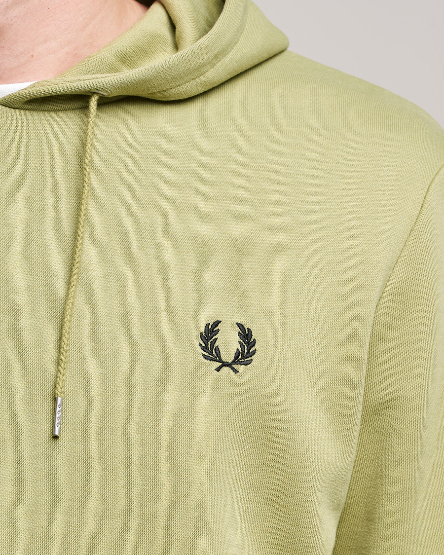 Hombres | Jerséis y prendas de punto | Fred Perry | Tipped Hooded Sweatshirt Sage Green 