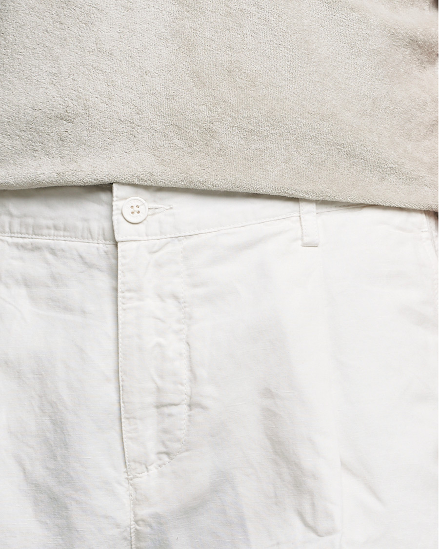 Hombres | Pantalones | Orlebar Brown | Dunmore Linen/Cotton Trousers White Sand