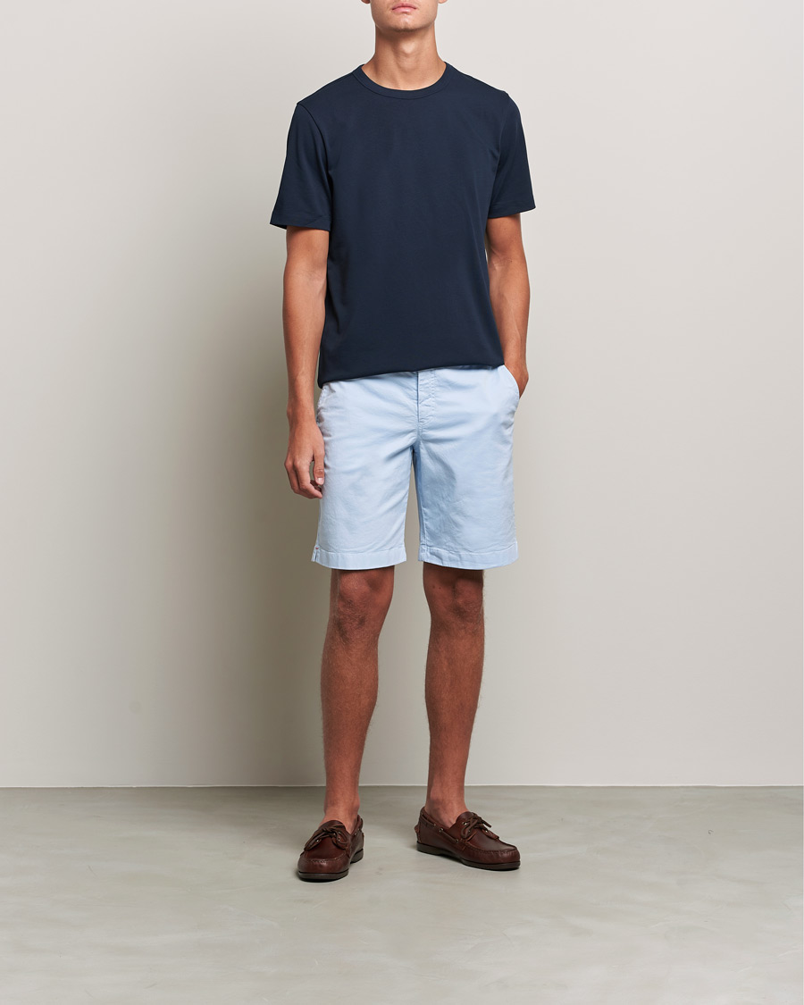Hombres | Pantalones cortos | Orlebar Brown | Dane Cotton Twill Shorts Ice Blue