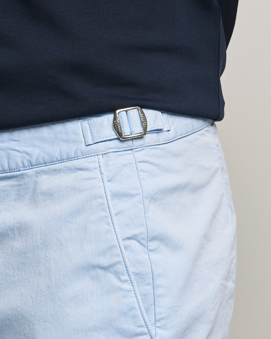 Hombres | Pantalones cortos | Orlebar Brown | Dane Cotton Twill Shorts Ice Blue