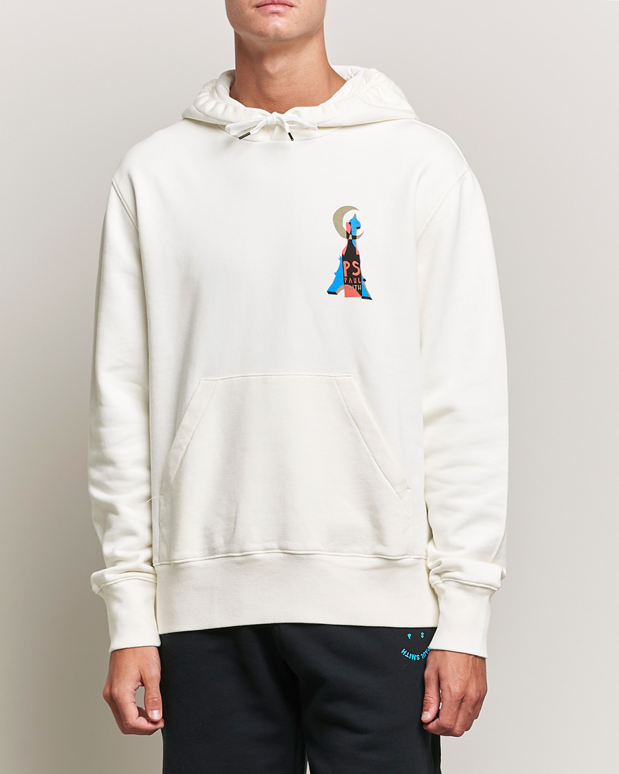 Hombres | Jerséis y prendas de punto | PS Paul Smith | Souvenir Organic Cotton Hoodie Off White