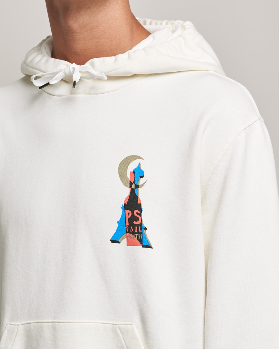 Hombres | Jerséis y prendas de punto | PS Paul Smith | Souvenir Organic Cotton Hoodie Off White