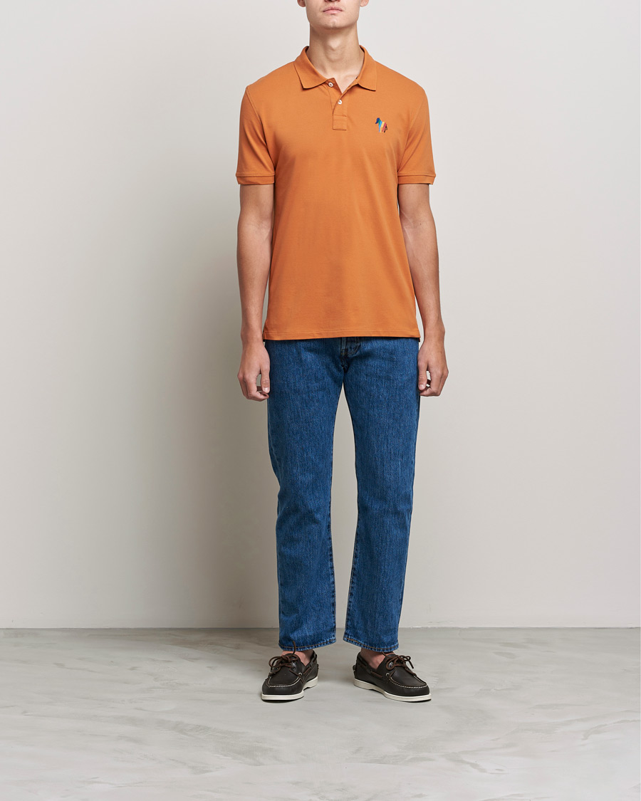 Hombres | Polos | PS Paul Smith | Regular Fit Zebra Polo Oranges