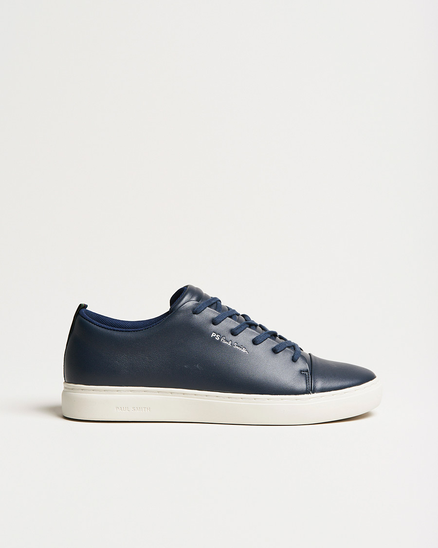 Hombres | Zapatillas | PS Paul Smith | Lee Cap Toe Leather Sneaker Navy