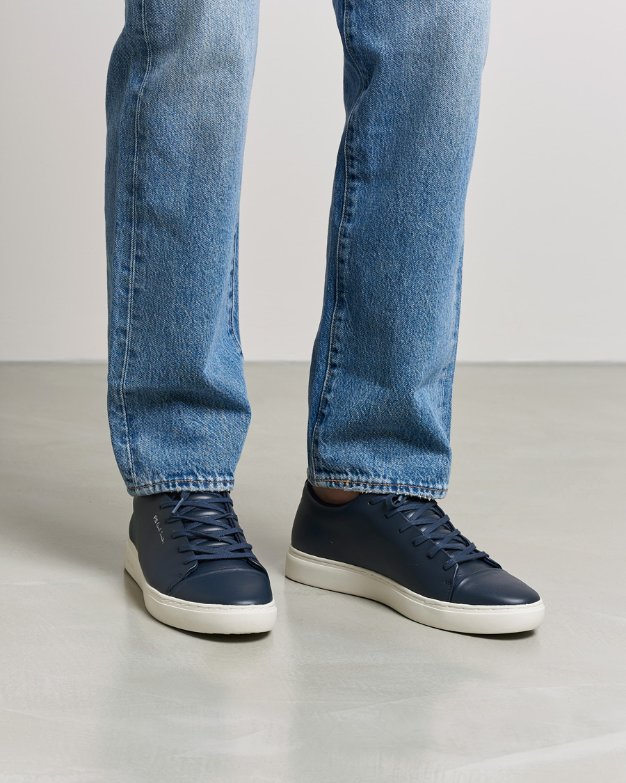 Hombres | Zapatillas | PS Paul Smith | Lee Cap Toe Leather Sneaker Navy